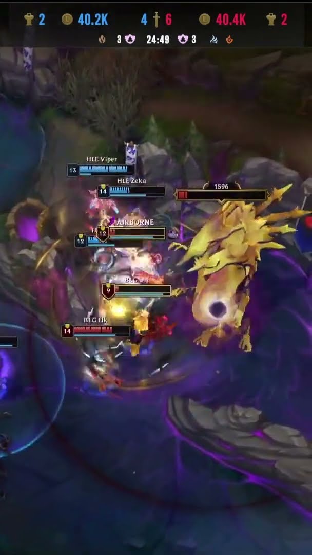 A HLE fez um Ace incrível no Barão! #Worlds2024