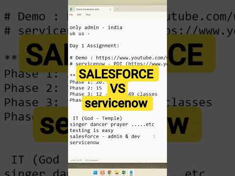 salesforce vs servicenow