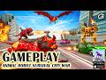Animal Robot Survival City War Gameplay - Mobile Game (Android)