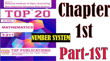 NIOS Class 10th Mathematics Chapter 1st | संख्या निकाय | #1 class