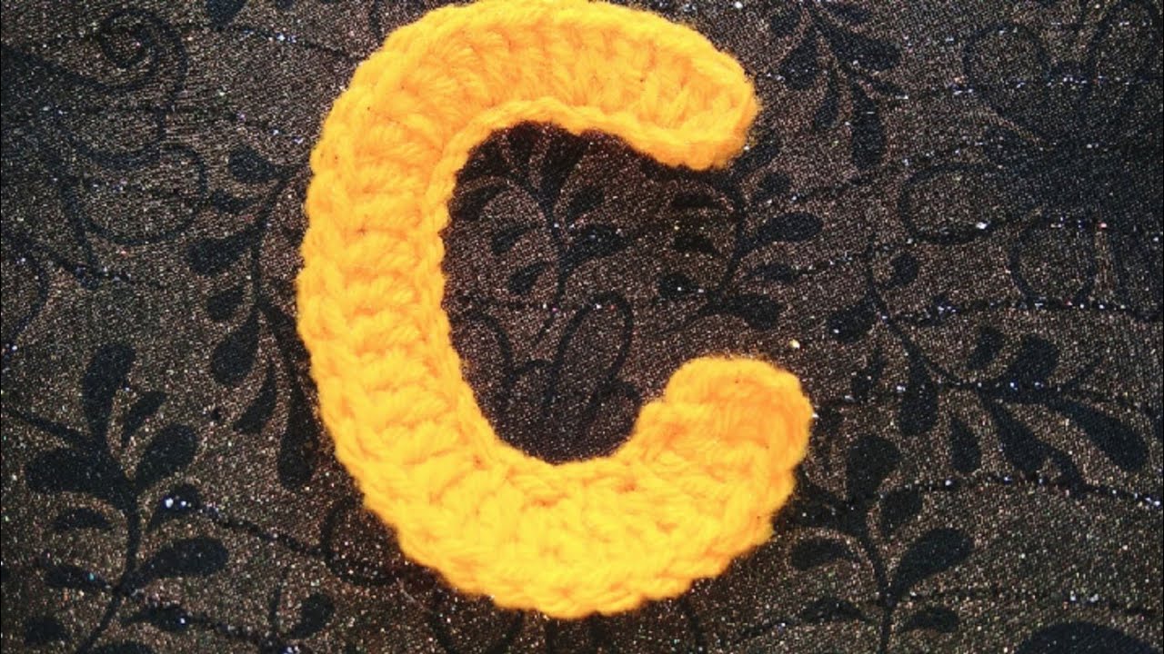 How to Crochet Letter C in malayalamYarn_and_hook YouTube