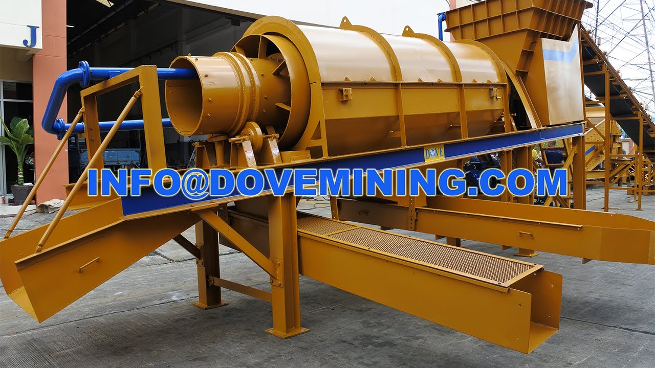 Alluvial Gold and Diamond 15 TPH Processing Plant, Dry Test