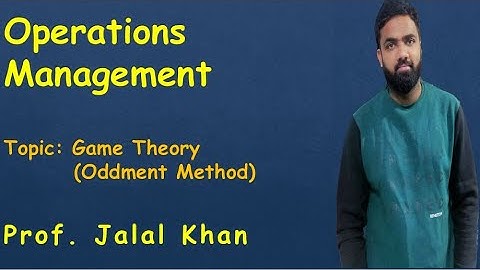 Game Theory (Oddment Method)