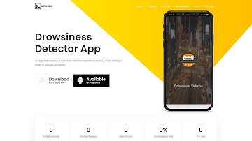 Drowsiness Detector App demo