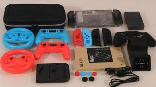 12 in 1 Bundle Accessories Kit for Nintendo Switch 【OIVO】