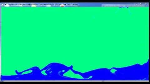 Air-liquid violent flow numerical simulation