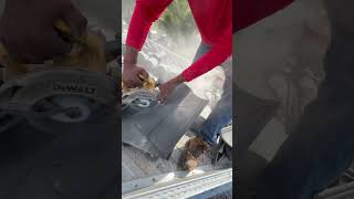 This is how they cut your roof tiles #roofing #construction