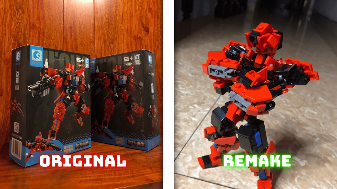 TUTORIAL MECHA OF STEEL | REMAKE by THEANHTRAN (on TIKTOK) | MIU'S TOYBOX X THEANHTRAN