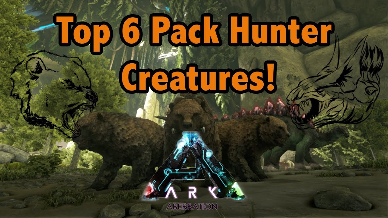 Top 6 Pack Hunting Creatures In Ark Survival Evolved!! - YouTube