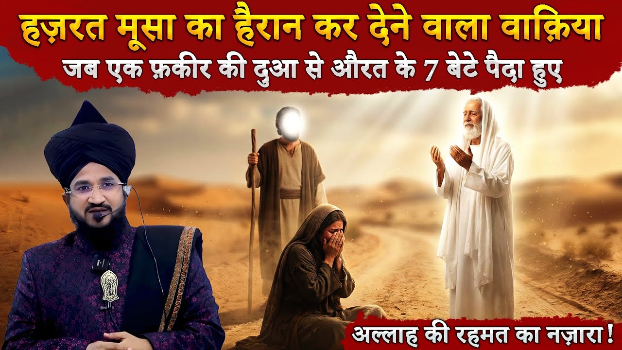 Hazrat Musa (A.S.) Ka Waqia | Ek Faqeer Aur Be-Aulad Aurat Ka Iman Afroz Qissa | Mufti Salman Azhari