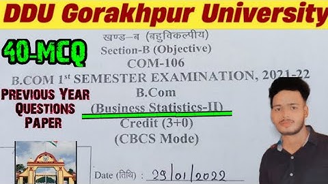 𝐃𝐃𝐔 𝐁.𝐂𝐨𝐦 1st Semester  𝐁𝐮𝐬𝐢𝐧𝐞𝐬𝐬 𝐒𝐭𝐚𝐭𝐢𝐬𝐭𝐢𝐜𝐬 - ||  Previous Year Questions With Answers ||