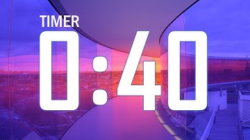 Clock 18: 40 second timer with remainder music at 10 sec and end music at 0 sec