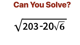 Japanese Math Olympiad Question. A Nice Radical Maths Problem.
