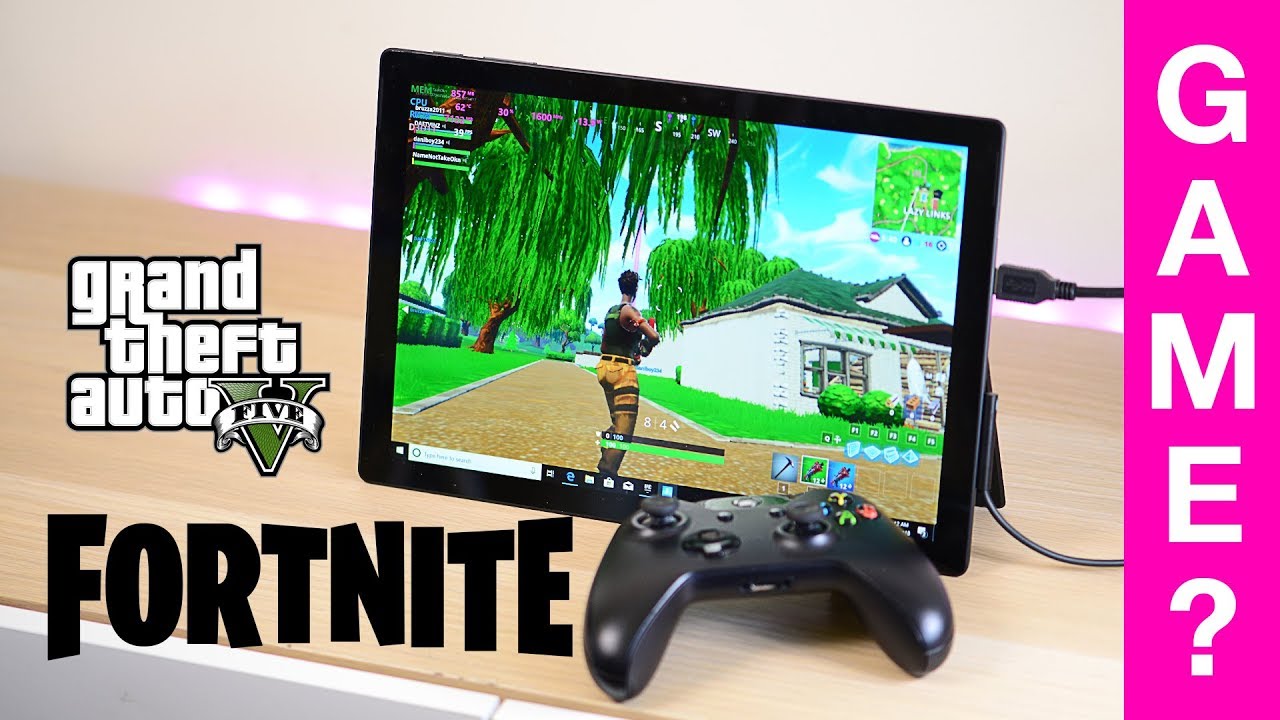 Surface Pro 6 Gaming Review Fortnite Gta 5 Civ 6 Can It Game Youtube - roblox windows rt