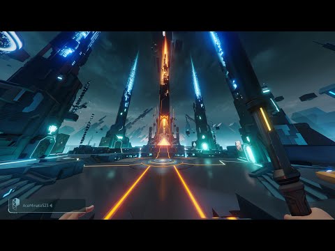 Ubisoft's Hyper Scape - Navigating The Tron Like Hub in 4k. What An Incredible Battle Royale