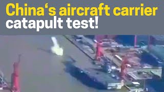 China Aircraft Carrier catapult test! Video taken from an unexpected source! PLAN CV-18 \\