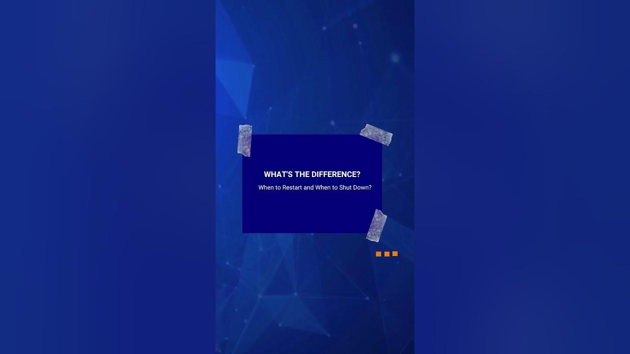 the-difference-between-restart-and-shut-down-on-a-windows-pc-youtube