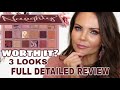 HUDA BEAUTY NAUGHTY NUDE PALETTE DETAILED REVIEW | 3 TUTORIALS