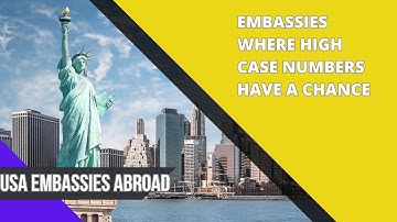 Embassies where high case numbers have a chance#dv2025 #dv2024 #greencard #dvlottery