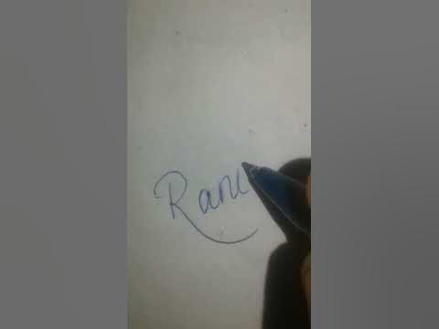 rani in cursive handwriting #viral #ytshort - YouTube