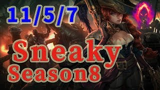 C9 Sneaky Miss Fortune ADC vs KaiSa Patch 8.22