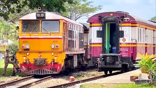 SRT. #ทางรถไฟสายอันดามัน การสับเปลี่ยนริ้วขบวน 167 เป็น 168 ที่กันตัง และสถานี/ที่หยุดรถในเส้นทางฯ