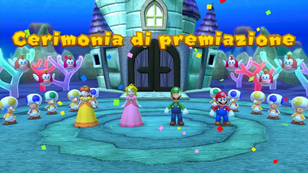 Mario Party 10 -  Folli fondali - Mario e Luigi vs Peach e Daisy