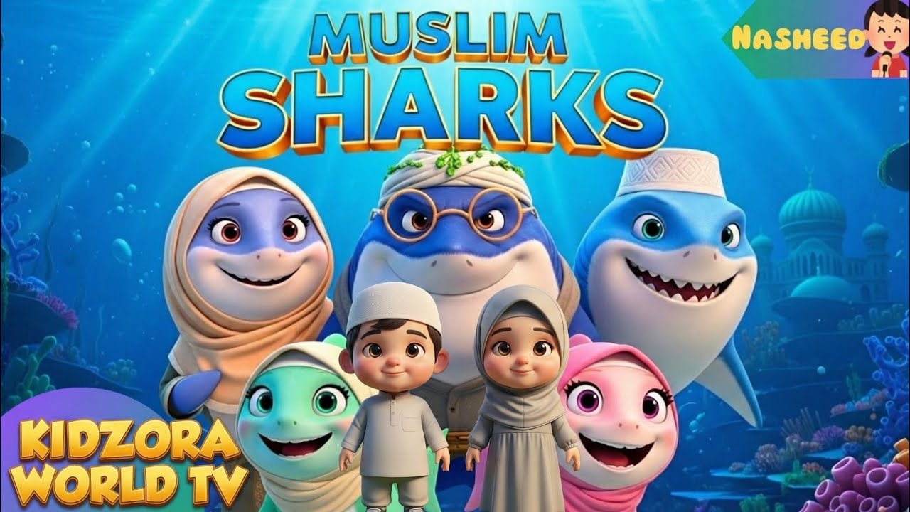 Muslim Shark Doo Doo Doo| Baby Shark Islamic Version | Islamic Songs for Kids | Muslim Nasheed & 