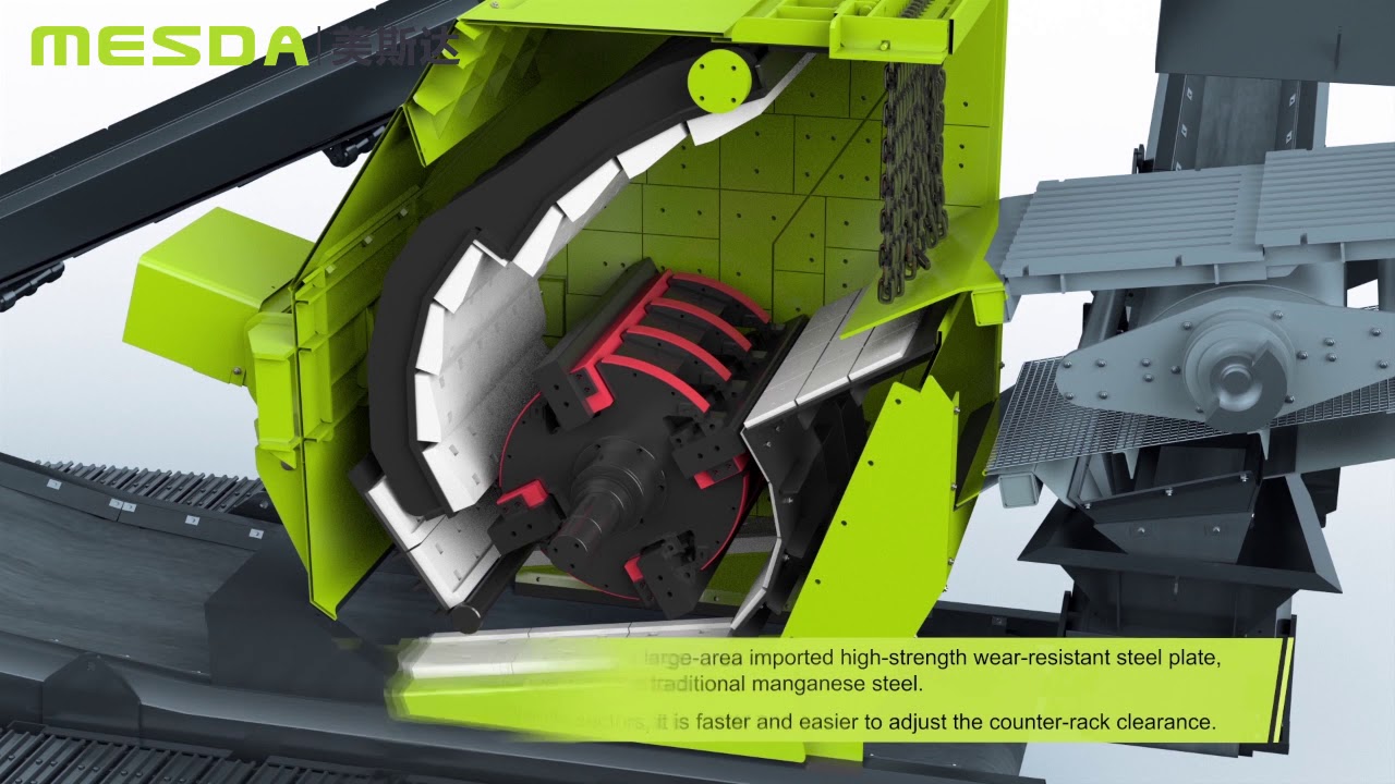 Принцип работы роторной дробилки РТ200 - YouTube