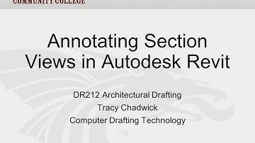 Annotating Section Views in Autodesk Revit