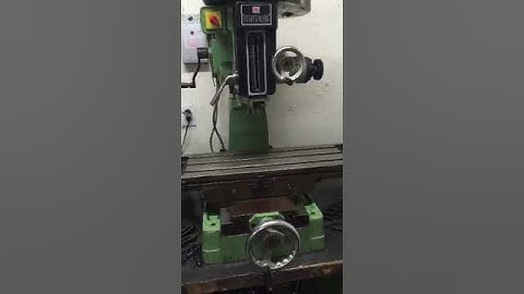 Mill with Phase Converter before adding VFD drive