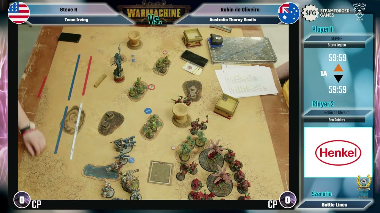 Warmachine MK4 WTC2024 R5T2 Robin [Horruskh] vs Steve R [Sparkhammer]
