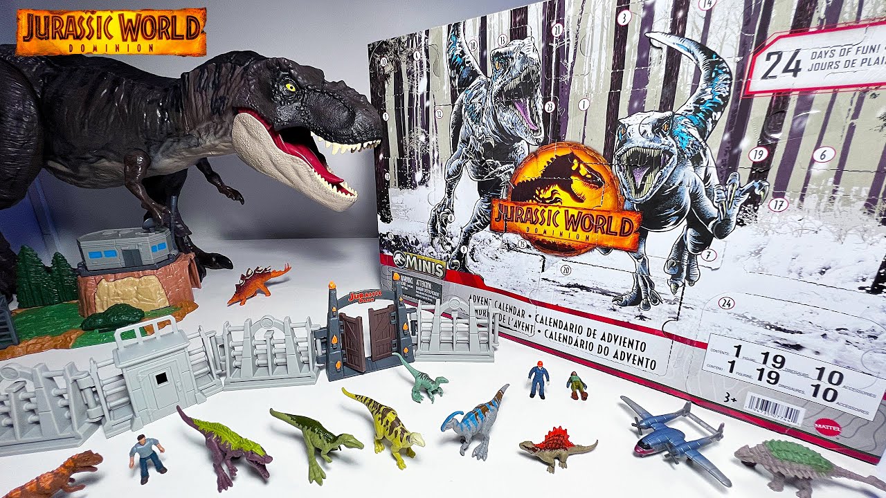 NEW MINI DINOSAURS! Jurassic World Dominion Advent Calendar! - YouTube