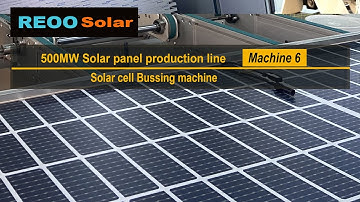 Solar cell stringer bussing machine for full automatic solar panel production line