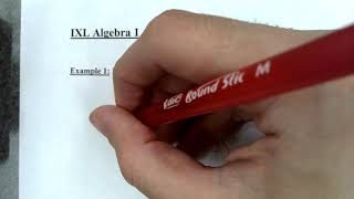 IXL Algebra 1 - AA7 - Factor by Grouping