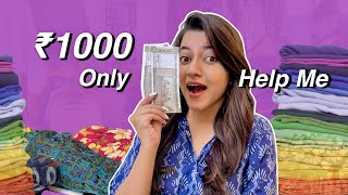 Rs 1000 Shopping Challenge With @Ayushi_Singh111