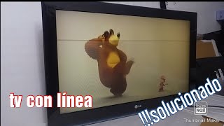 TV LG con línea // solucinado