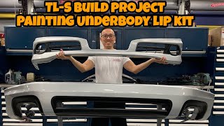 Acura Honda Classic TL TypeS Build Project  Repairing and Painting Underbody Lip Kit  (Episode 16)