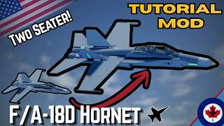 F/A-18D Twin Seat Hornet Tutorial modification | Plane Crazy Roblox |