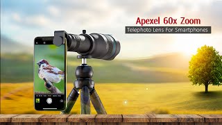 Apexel 60X Zoom Lens Apexel 60X Hyper Zoom Lens For Mobile