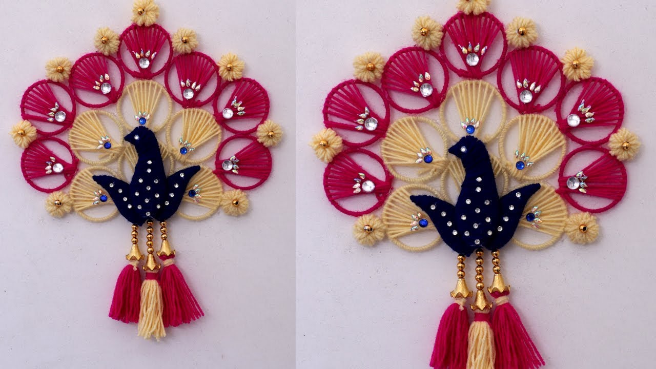 Home Decor DIY !!! Peacock Design Ideas !! Peacock Wall Hanging Out of