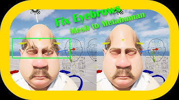 Unreal Engine Tutorial - fixing Eyebrows - Mesh to Metahuman
