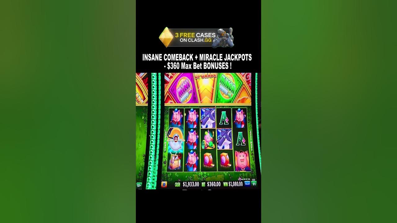 NSANE COMEBACK + MIRACLE JACKPOTS - $360 Max Bet BONUSES #Vegas # ...