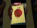 Minimal Nature Painting with Bold Red Circle | Part 5Aesthetic Leaf Silhouette Art Tutorial ✨