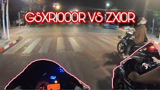 GSX-R1000R vs ZX10R ขับรถเล่นสายใต้ พาหวานใจไปหาของกิน | Mc’Racing Channel EP : 22