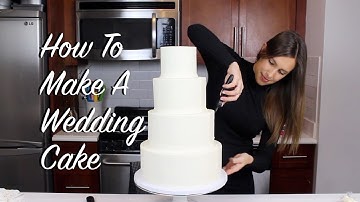 How To Make A Wedding Cake At Home | CHELSWEETS