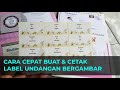 Cara membuat label undangan ornament bunga di word | tutorial89