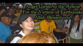 Angel Locsin/Niel to the rescue/Spotted buying relief goods for Earthquake victims in MINDANAO Angel Locsin/Niel to the rescue/Spotted buying relief goods for Earthquake victims in MINDANAO