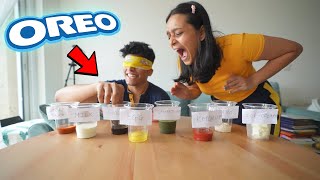 BLINDFOLD OREO CHALLENGE! (Very Funny)