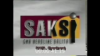 Saksi: GMA Headline Balita - Title Card - October 02, 1995